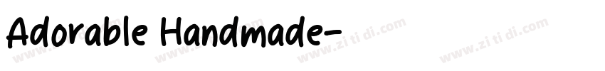 Adorable Handmade字体转换